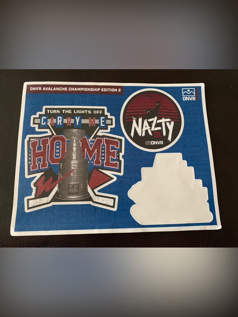 Colorado Avalanche DNVR Blink 182 Stanley Cup Vinyl Sticker Decal